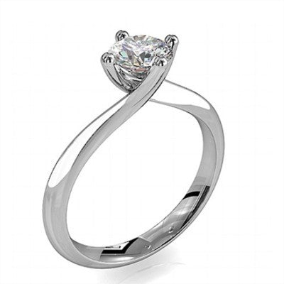 0.10 Karat Altın Pırlanta Tektaş Yüzük