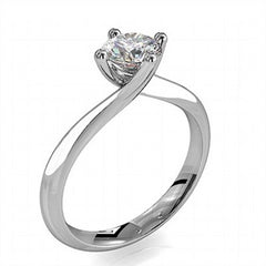 0.10 Karat Altın Pırlanta Tektaş Yüzük