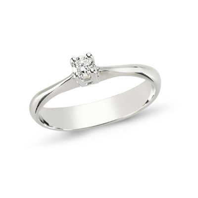 0.10 Karat Pırlanta Tektaş Yüzük