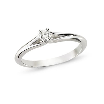 0.15 Karat Altın Pırlanta Tektaş Yüzük