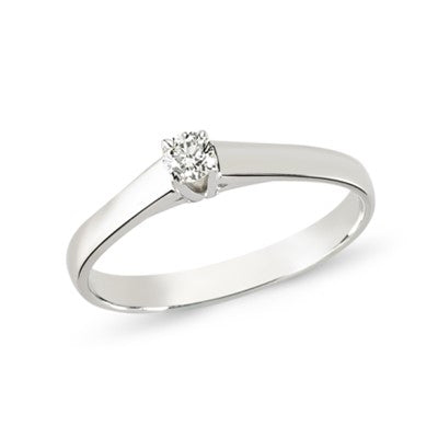 0.15 Karat Pırlanta Tektaş Yüzük