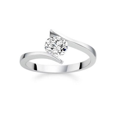 0.30 Karat Altın Pırlanta Tektaş Yüzük