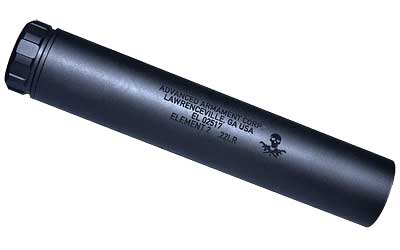 AAC ELEMENT 2 22LR BLK 1/2X28