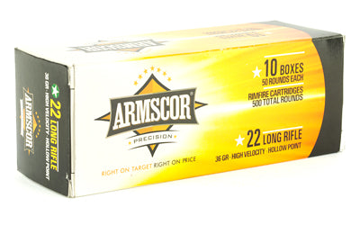 ARMSCOR 22LR HVHP 36GR 500/5000