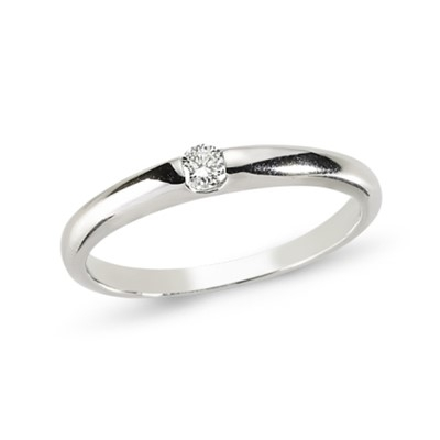 Pırlanta 0.09 Karat Altın Tektaş Yüzük-GY48