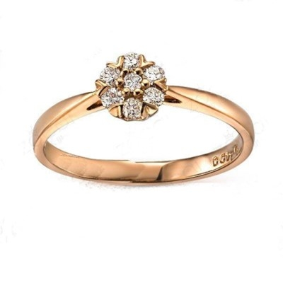 Pırlanta 0.15 Karat Tektaş Efekt Yüzük