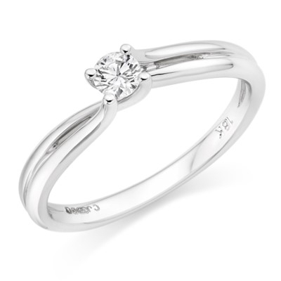 Pırlanta 0.18 Karat Altın Tektaş Yüzük-SPYZ-5115