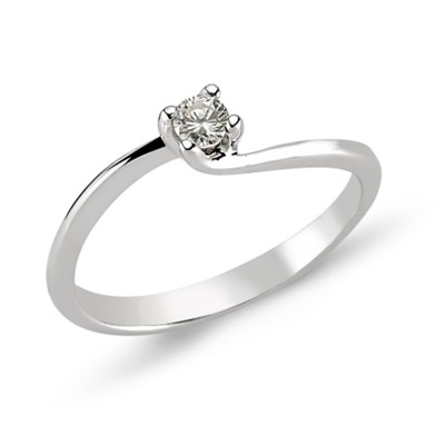 Pırlanta Altın 0,13 Karat Tektaş Yüzük-GY27