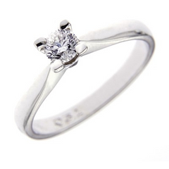 Pırlanta Altın 0.31 Karat Tektaş Yüzük