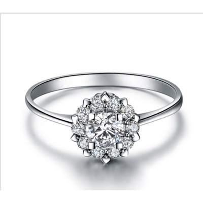 Pırlanta Altın 0.40 Karat Tektaş Efekt Yüzük