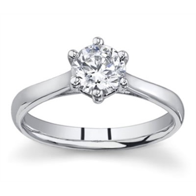 Pırlanta Altın 0.42 Karat Tektaş Yüzük