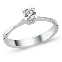 Pırlanta Tektaş Yüzük 0.25 Karat Altın