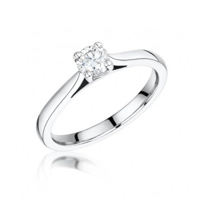 Pırlanta Tektaş Yüzük 0.30 Karat Altın