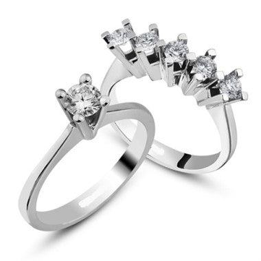 Pırlanta Tektaş ve Beştaş Set