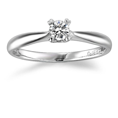 Pırlanta Altın 0.15 Karat Tektaş Yüzük