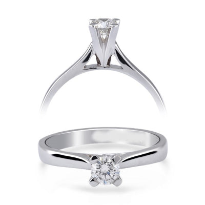 0.12 Karat Pırlanta Tektaş Yüzük