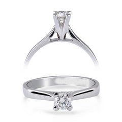 0.12 Karat Pırlanta Tektaş Yüzük